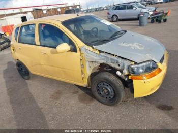  Salvage Chevrolet Aveo