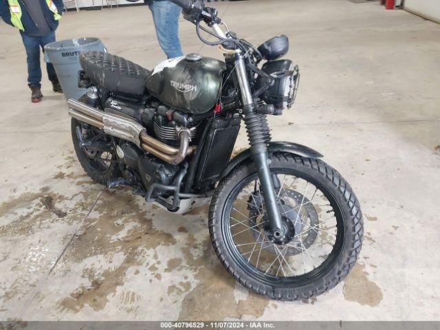  Salvage Triumph Motorcycle Street Scrambler