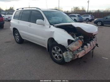  Salvage Toyota Highlander