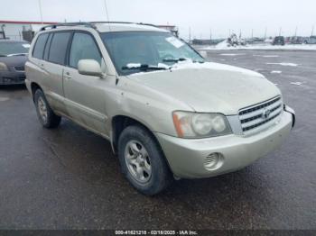  Salvage Toyota Highlander