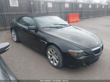  Salvage BMW 6 Series