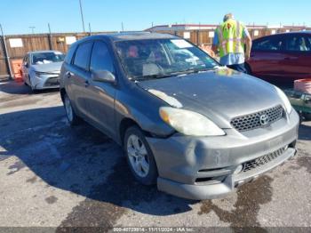  Salvage Toyota Matrix