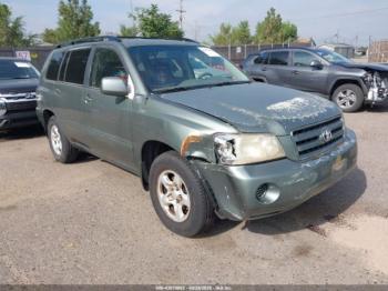  Salvage Toyota Highlander