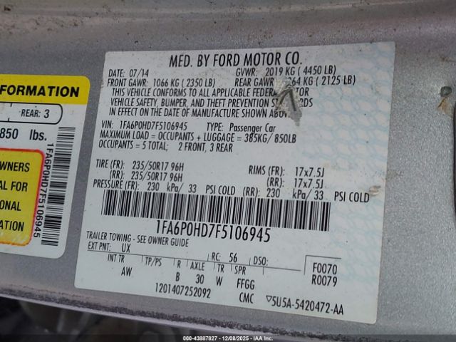 Ford Fusion Se Image 11