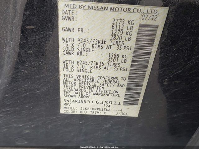 Nissan Pathfinder S Image 8