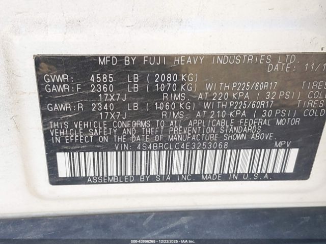 Subaru Outback 2.5i Limited Image 8