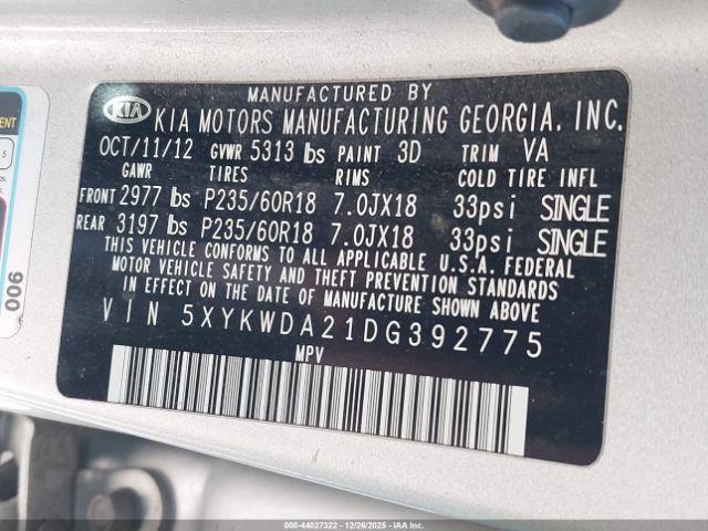 Kia Sorento Sx V6 Image 10