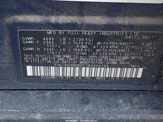 Subaru Outback 3.6r Limited Image 3