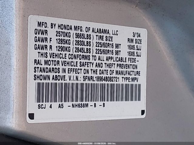 Honda Odyssey Ex-l Image 4