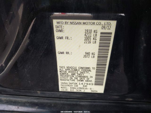 Nissan Altima 2.5 Sl Image 10